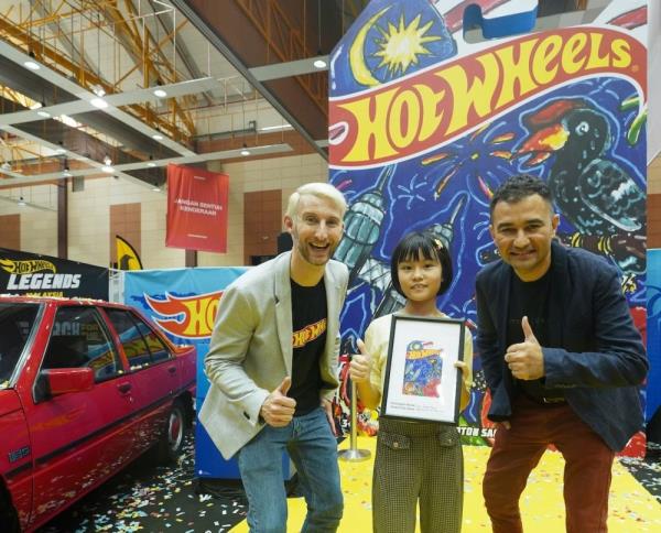 Packaging of Hot Wheels Proton Saga special edition toy to be designed by nine-year-old Penang girl