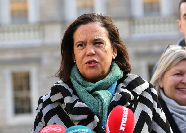 Micheál Martin said that over the past three months Mary Lou McDonald "never once" raised the threat of violence or riots which she said the dogs in the street knew was brewing. Picture: Gareth Chaney/Collins Photos